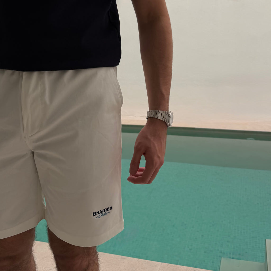 Bnaider Club Chino Shorts – White