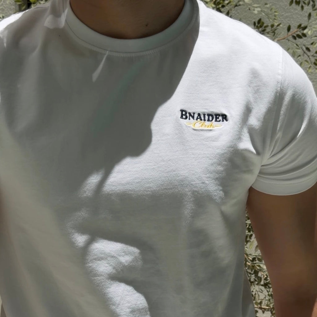 Bnaider Club Unisex T-Shirt – Navy / Yellow