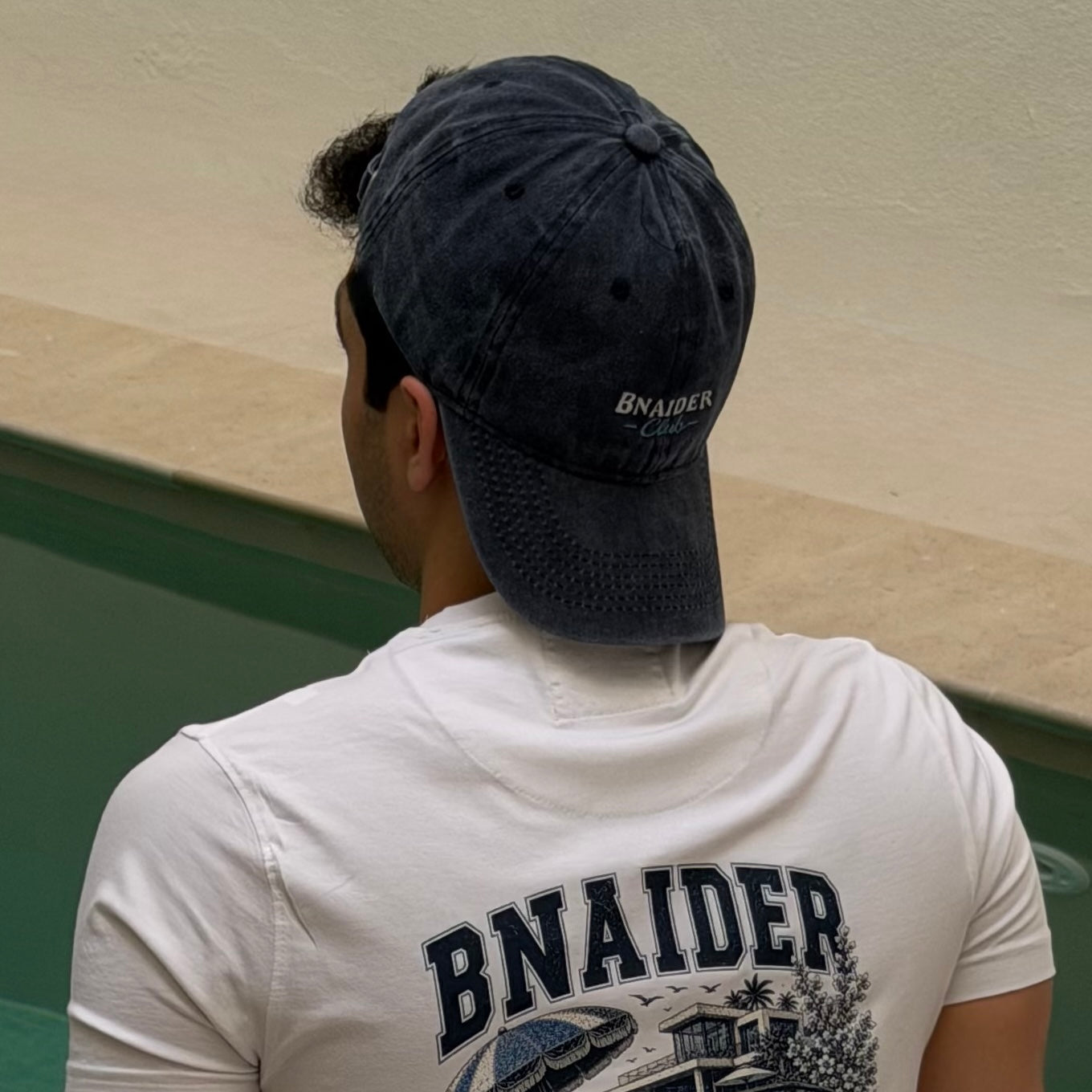Navy blue cap