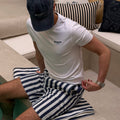 Bnaider Club Striped Chino Shorts – Navy/White